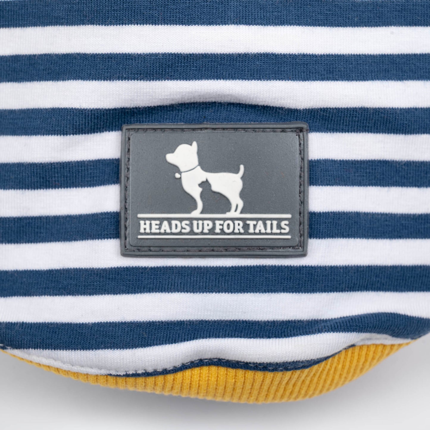 HUFT Dapper Doggo Striped T-Shirt For Dog - Navy Blue & White - Heads Up For Tails