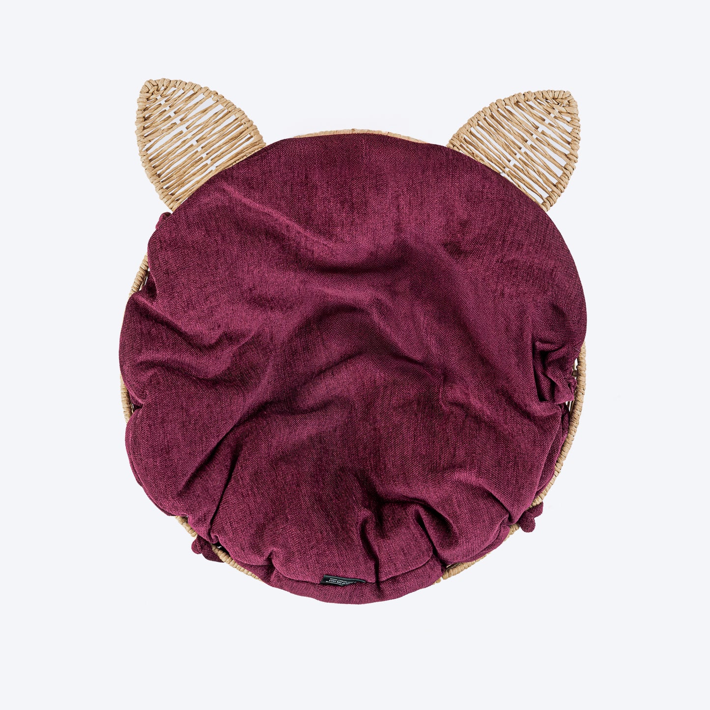 HUFT Feline Cane Bed With Cushion For Cat - Beige - Heads Up For Tails