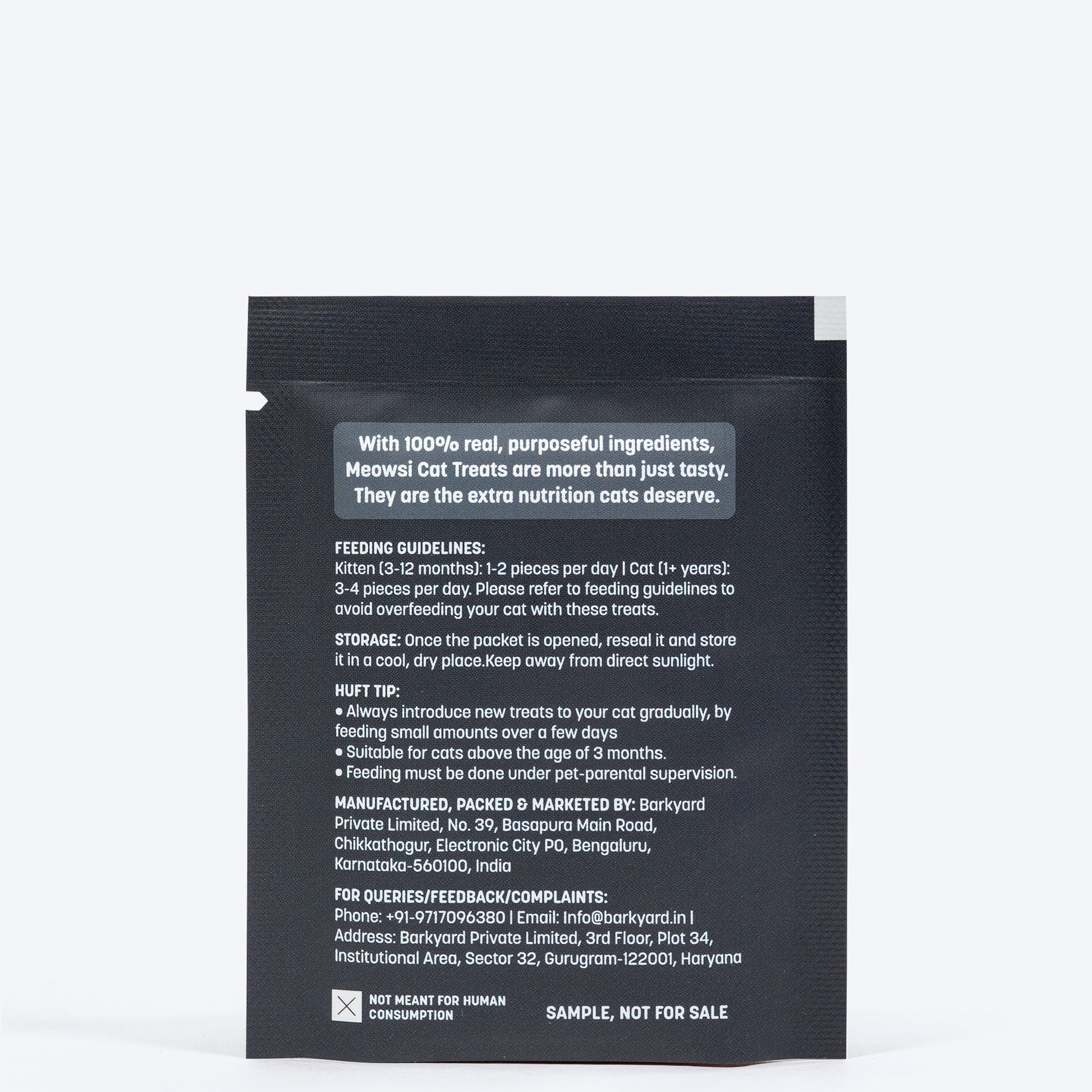 Meowsi by HUFT Salmon & Chicken Soft Cat Treats - 10 gm (Sample) - Heads Up For Tails