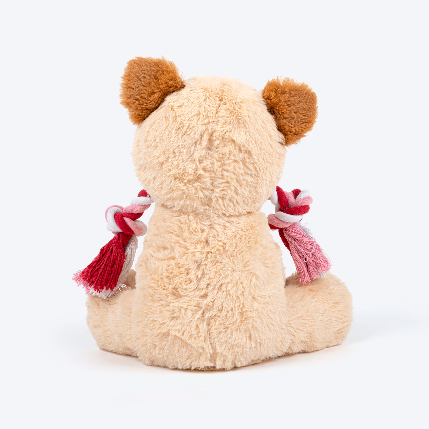 HUFT V Day Rope Plush Toy For Dog - Brown - Heads Up For Tails