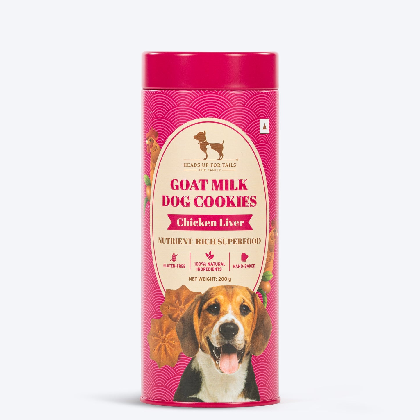 Huft Goat Milk Dog Cookies Chicken Liver & Grilled Chicken Combo - Heads Up For Tails