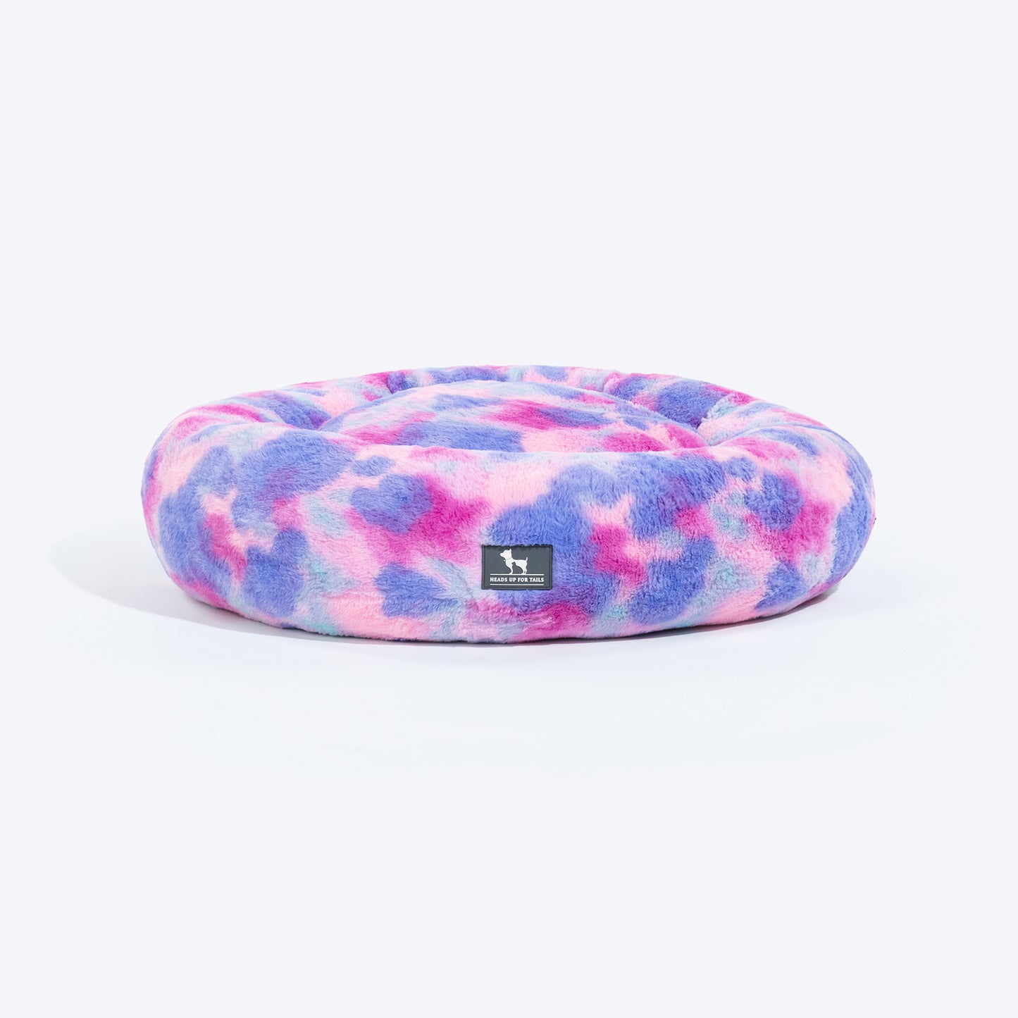 HUFT Furry Bliss Cuddle Bed For Cat & Puppy - Multicolor - Heads Up For Tails