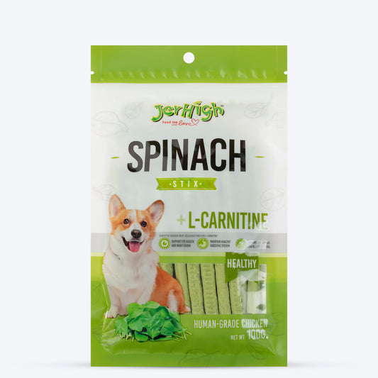 JerHigh Spinach Stix Dog Treats - 100 g_01