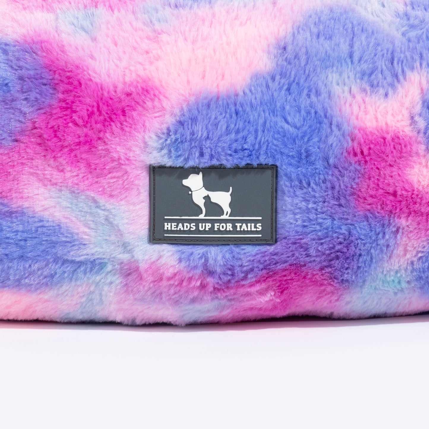 HUFT Furry Bliss Cuddle Bed For Cat & Puppy - Multicolor - Heads Up For Tails