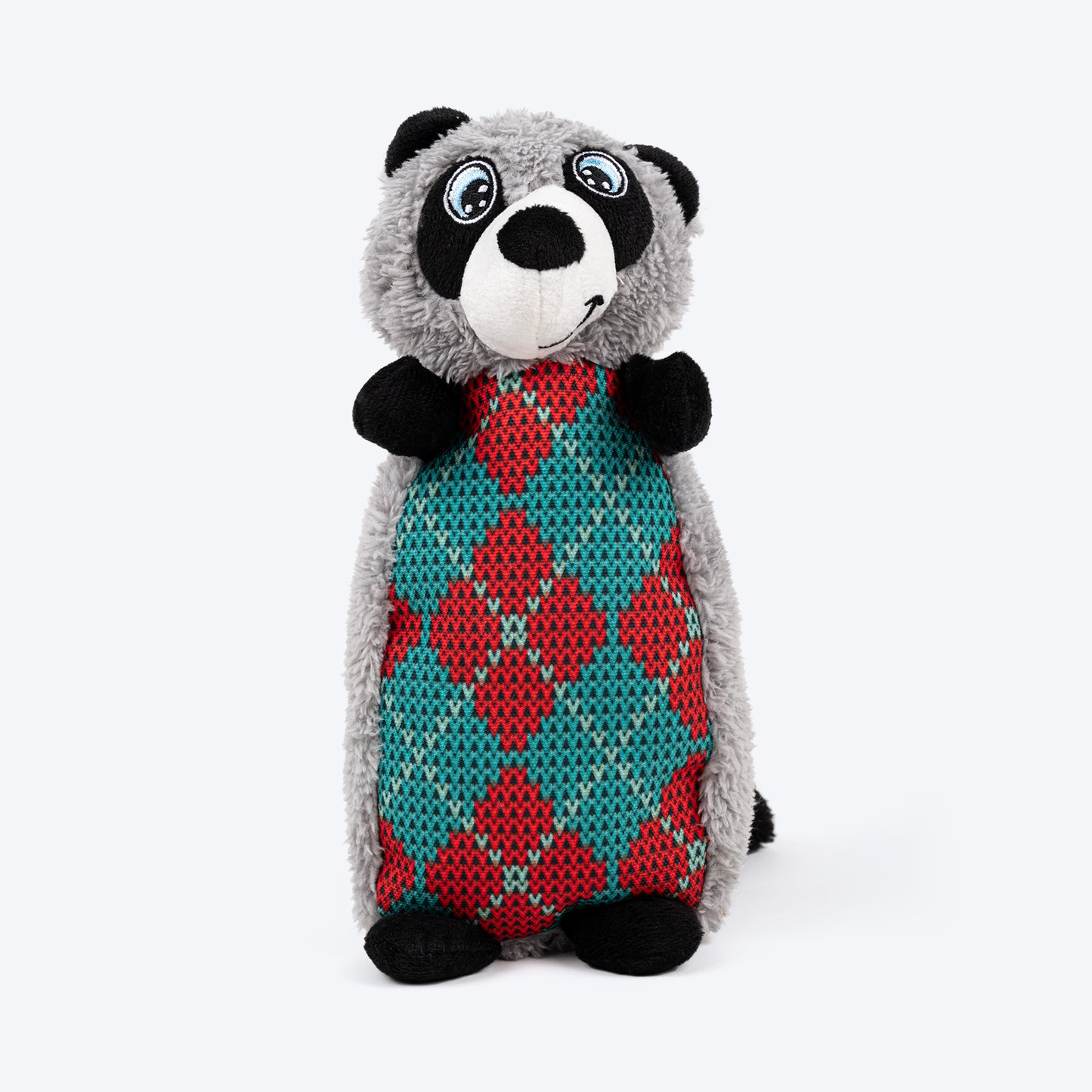 HUFT Raccoon Plush Toy For Dog - Grey - Heads Up For Tails