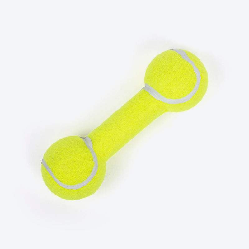 HUFT Mighty Barbell Chew Toy For Dog - Green - Heads Up For Tails