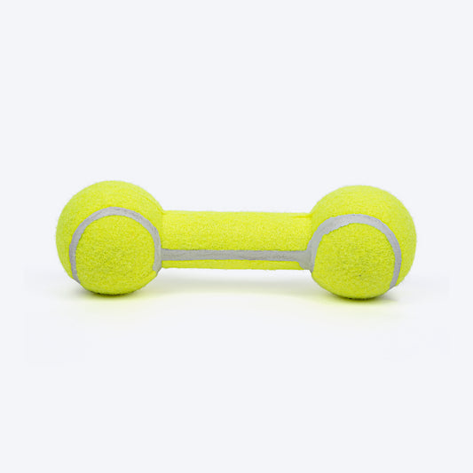 HUFT Mighty Barbell Chew Toy For Dog - Green - Heads Up For Tails