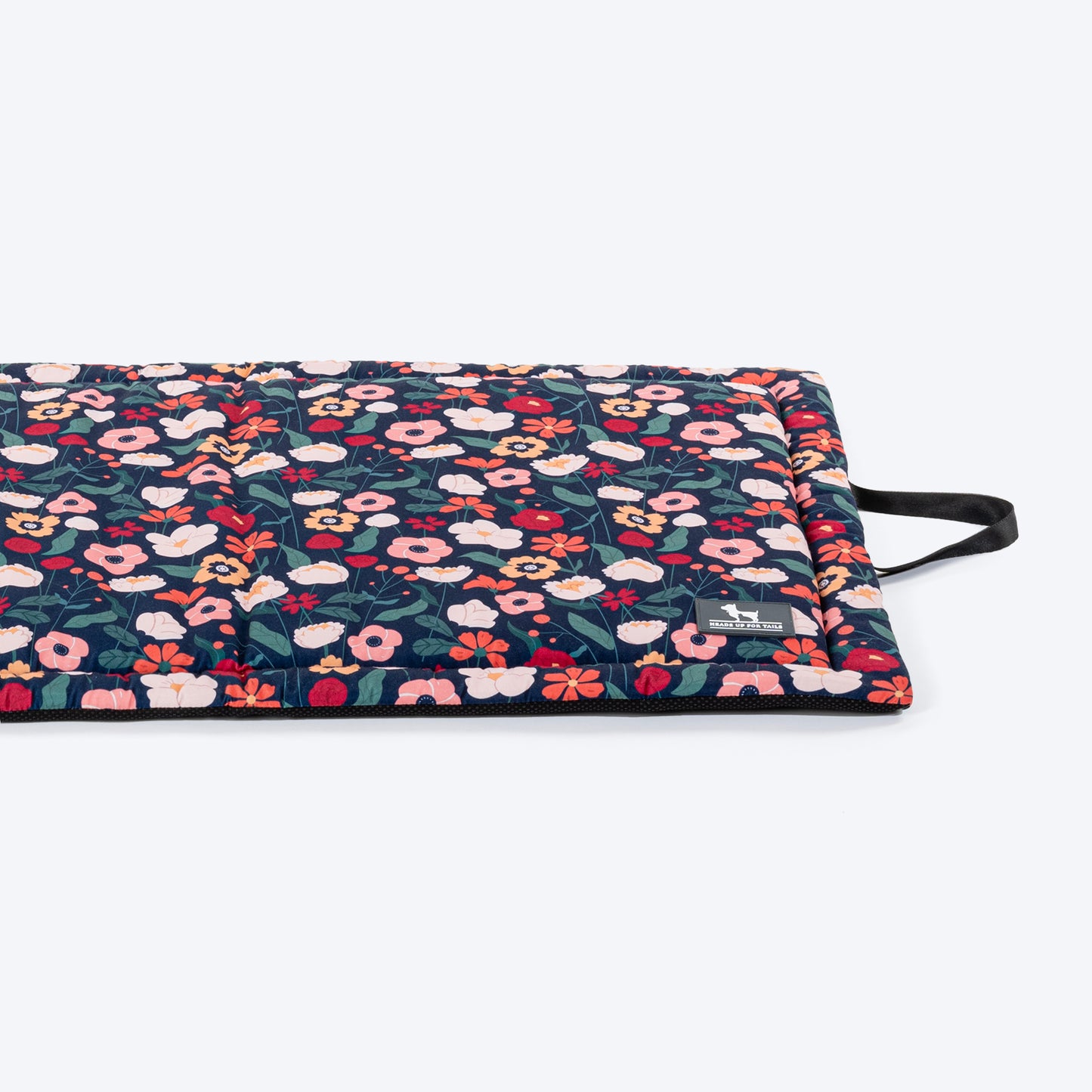 HUFT Floral Fusion Mat For Dog & Cat - Navy - Heads Up For Tails
