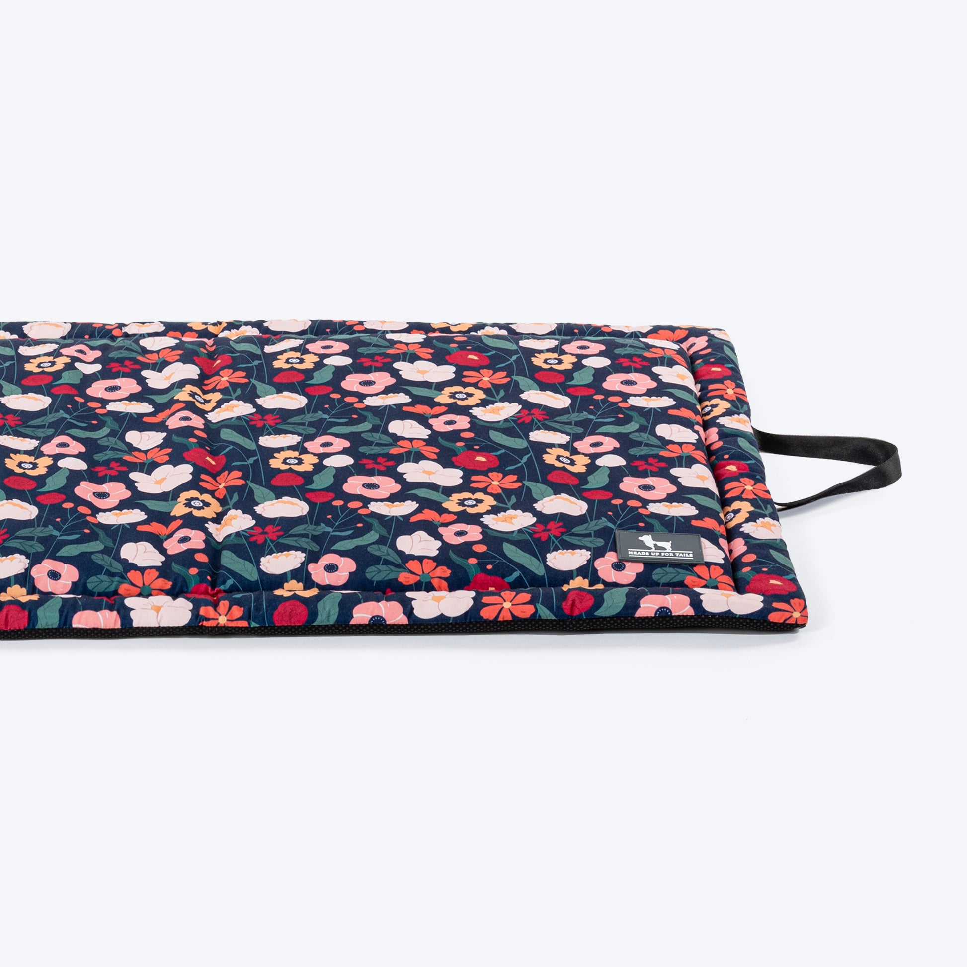 HUFT Floral Fusion Mat For Dog & Cat - Navy - Heads Up For Tails