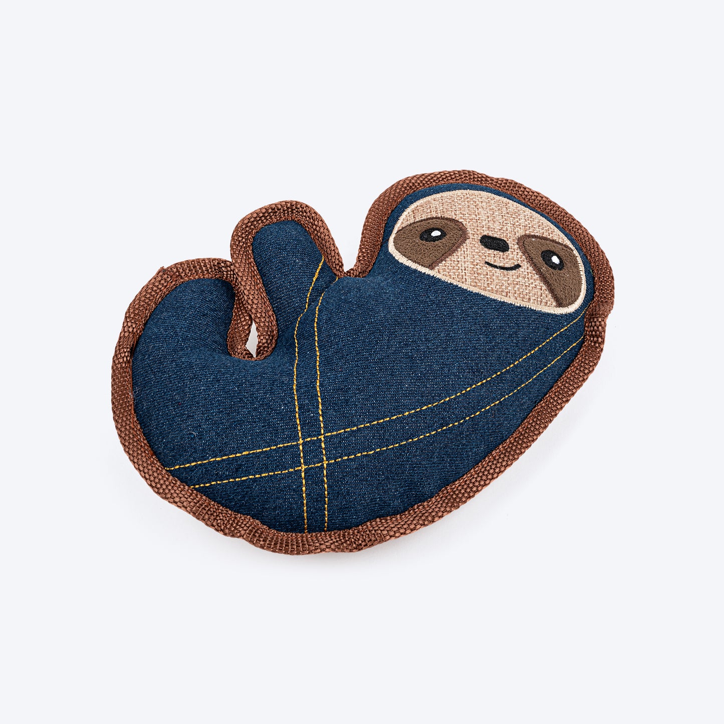 HUFT Jean Sloth Plush Toy For Dog - Navy Blue - Heads Up For Tails