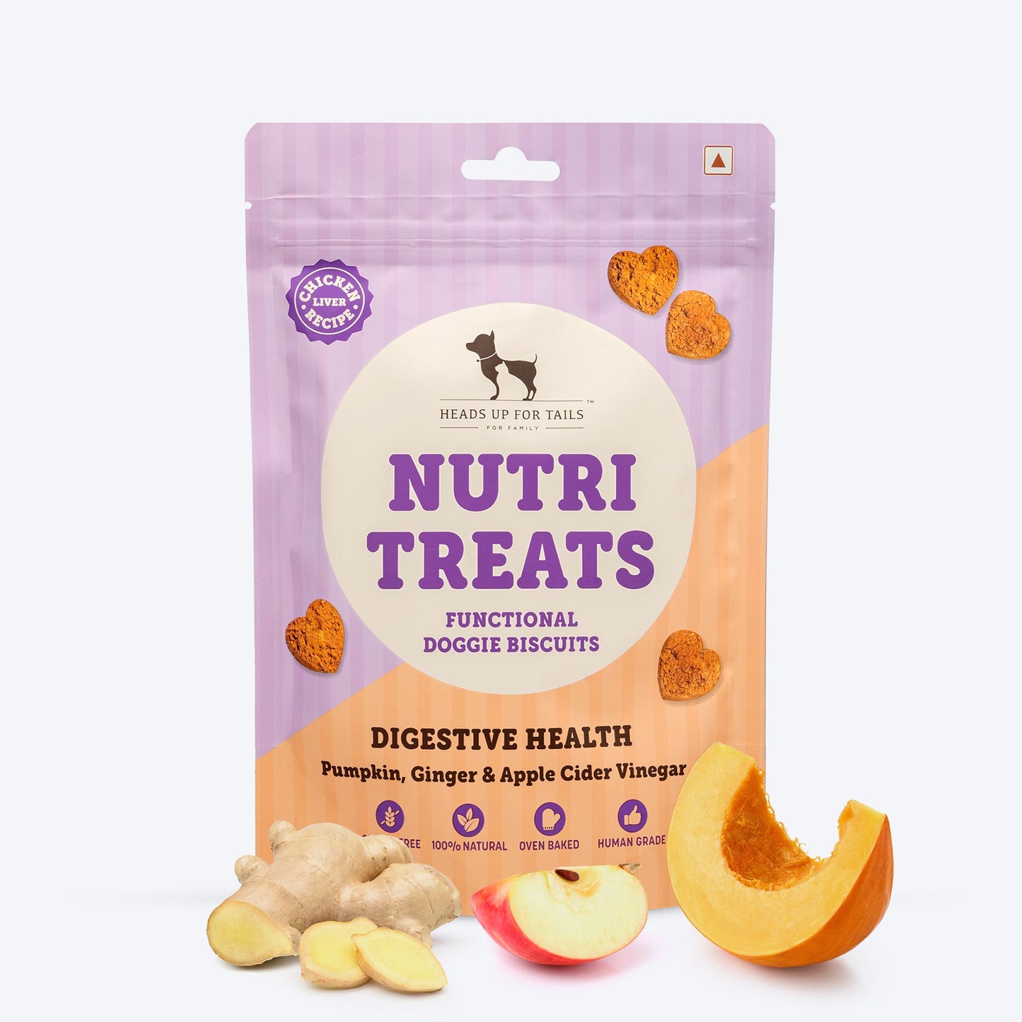 HUFT Nutri Treats For Dogs - Digestive Health - 150 g - Heads Up For Tails