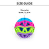 HUFT Rainbow Carnival Ball For Dog - Multicolor - Heads Up For Tails