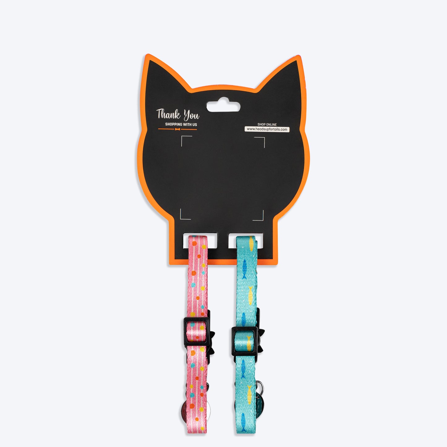 HUFT Meowvelous - Breakaway Cat Collars - Pink & Sea Blue - Heads Up For Tails