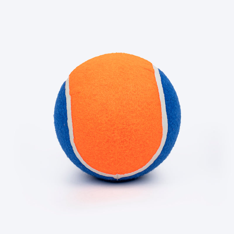 HUFT Fetch Play Pack Tennis Ball For Dog - Orange & Navy Blue - Heads Up For Tails