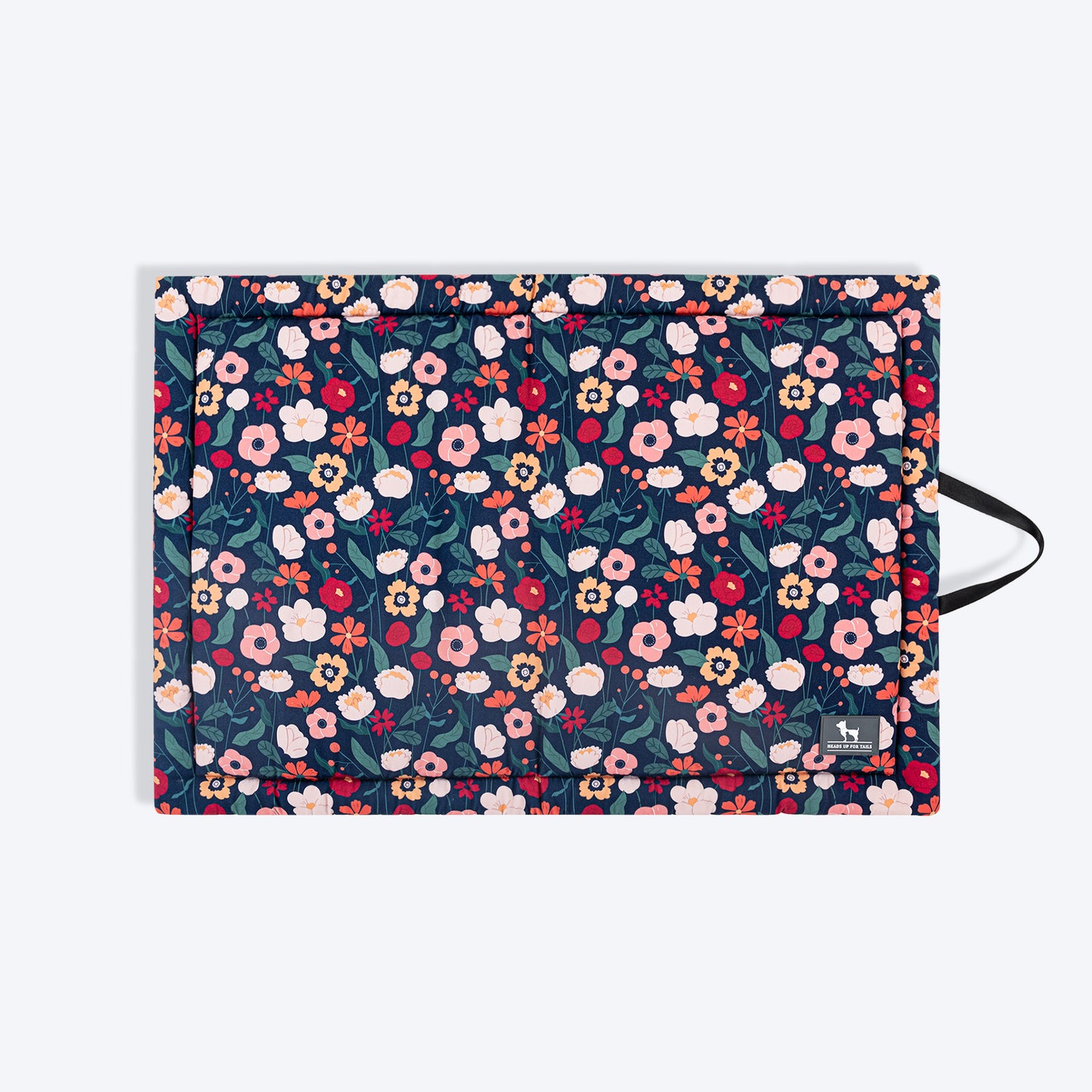 HUFT Floral Fusion Mat For Dog & Cat - Navy - Heads Up For Tails