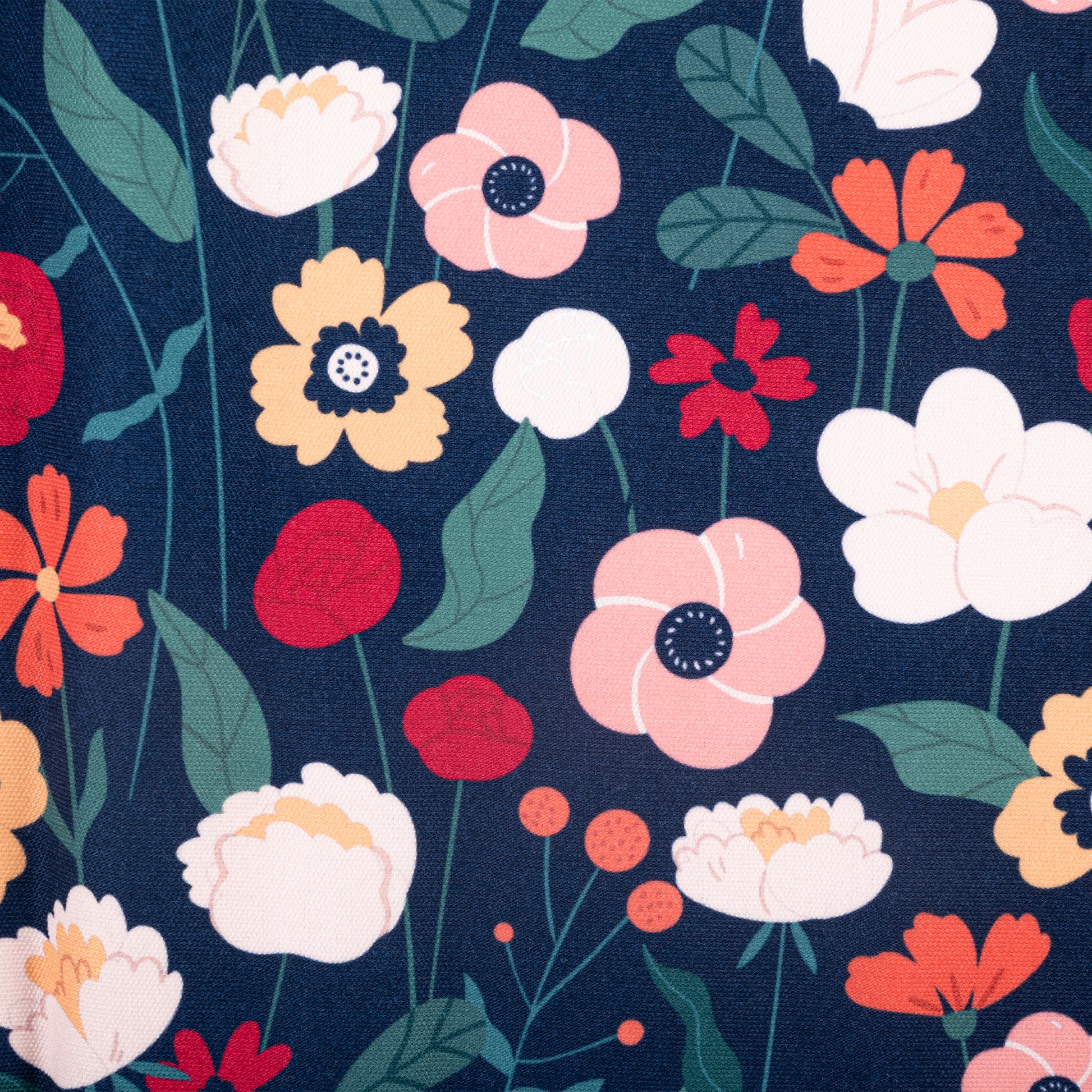 HUFT Floral Fusion Mat For Dog & Cat - Navy - Heads Up For Tails