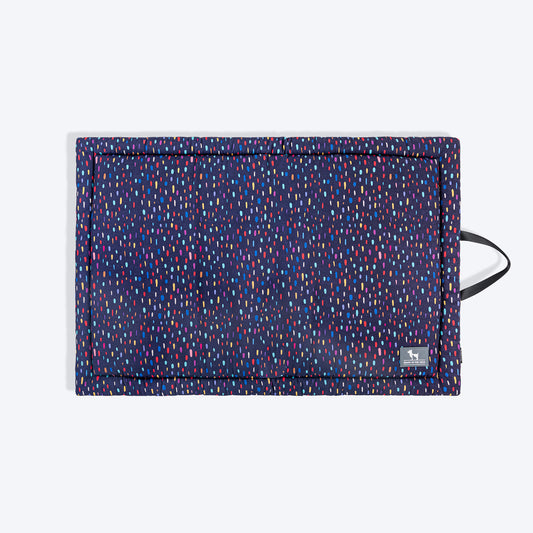 HUFT Sprinkle Drizzle Mat For Dog & Cat - Navy - Heads Up For Tails