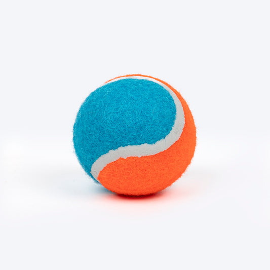 HUFT Fetch Play Pack Tennis Balls For Dog - Orange & Blue - Set Of 2 - Heads Up For Tails