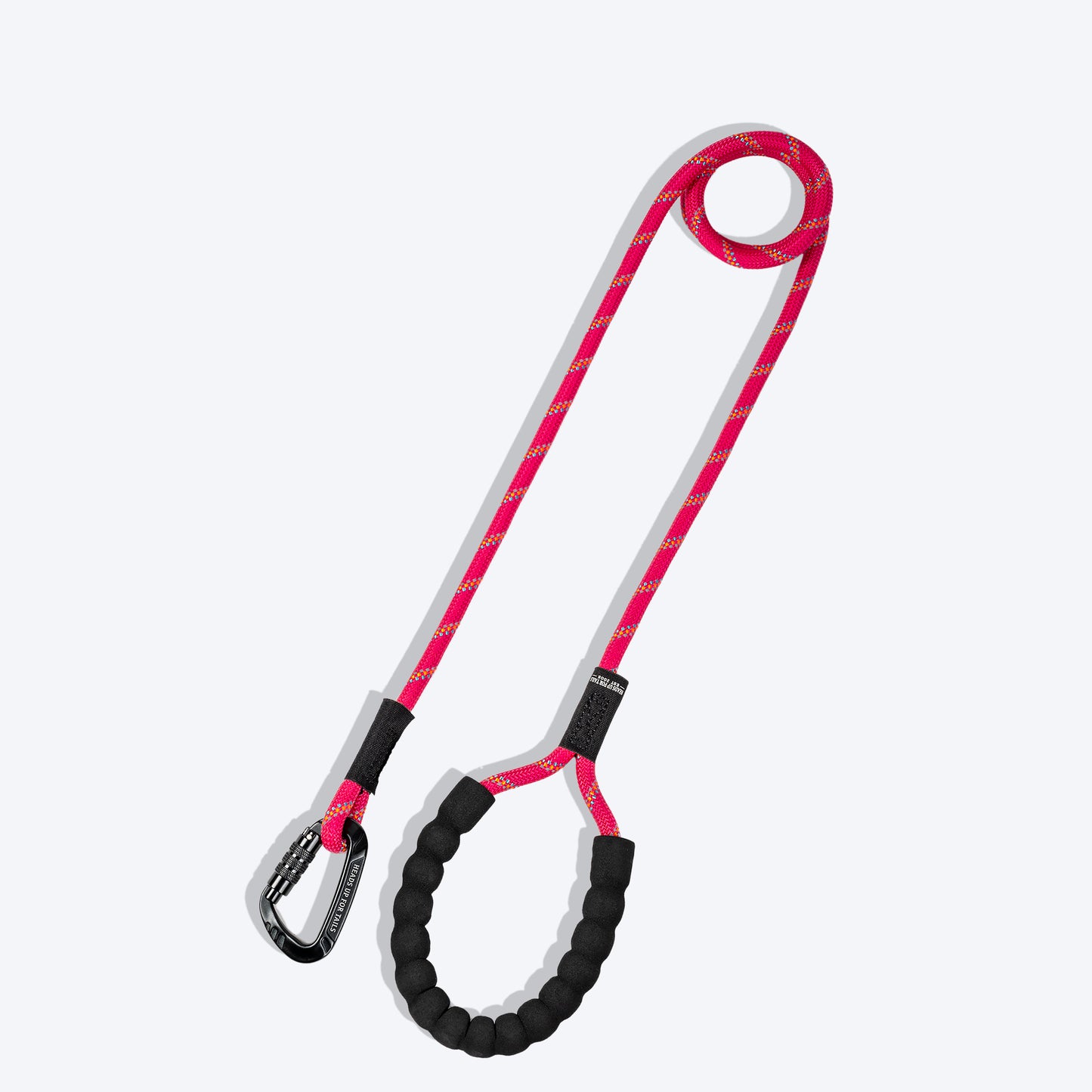 HUFT Rope Dog Leash With Carabiner - Magenta Pink_07