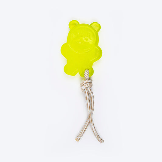 HUFT IcyPaws Tug Chew Toy For Dog - Yellow - Heads Up For Tails