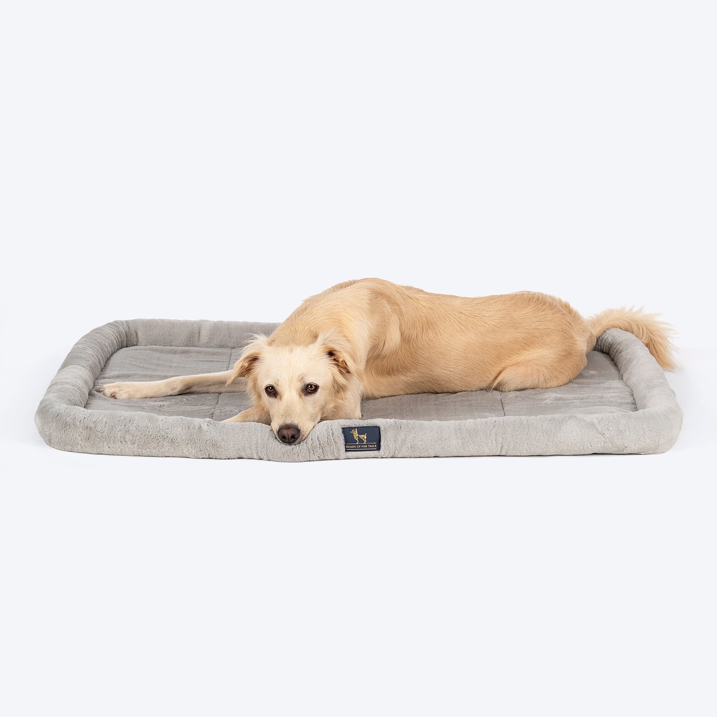 HUFT Fluffy Dreams Plush Mat For Dog & Cat - Grey - Heads Up For Tails
