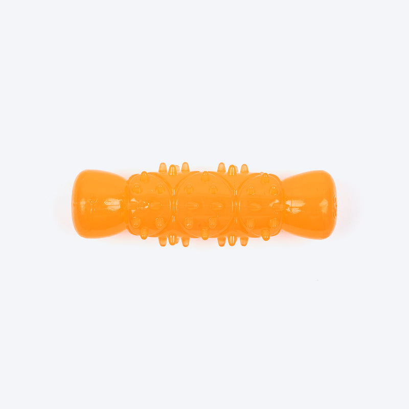 HUFT Chompy Bone Chew Toy For Dog - Orange - Heads Up For Tails