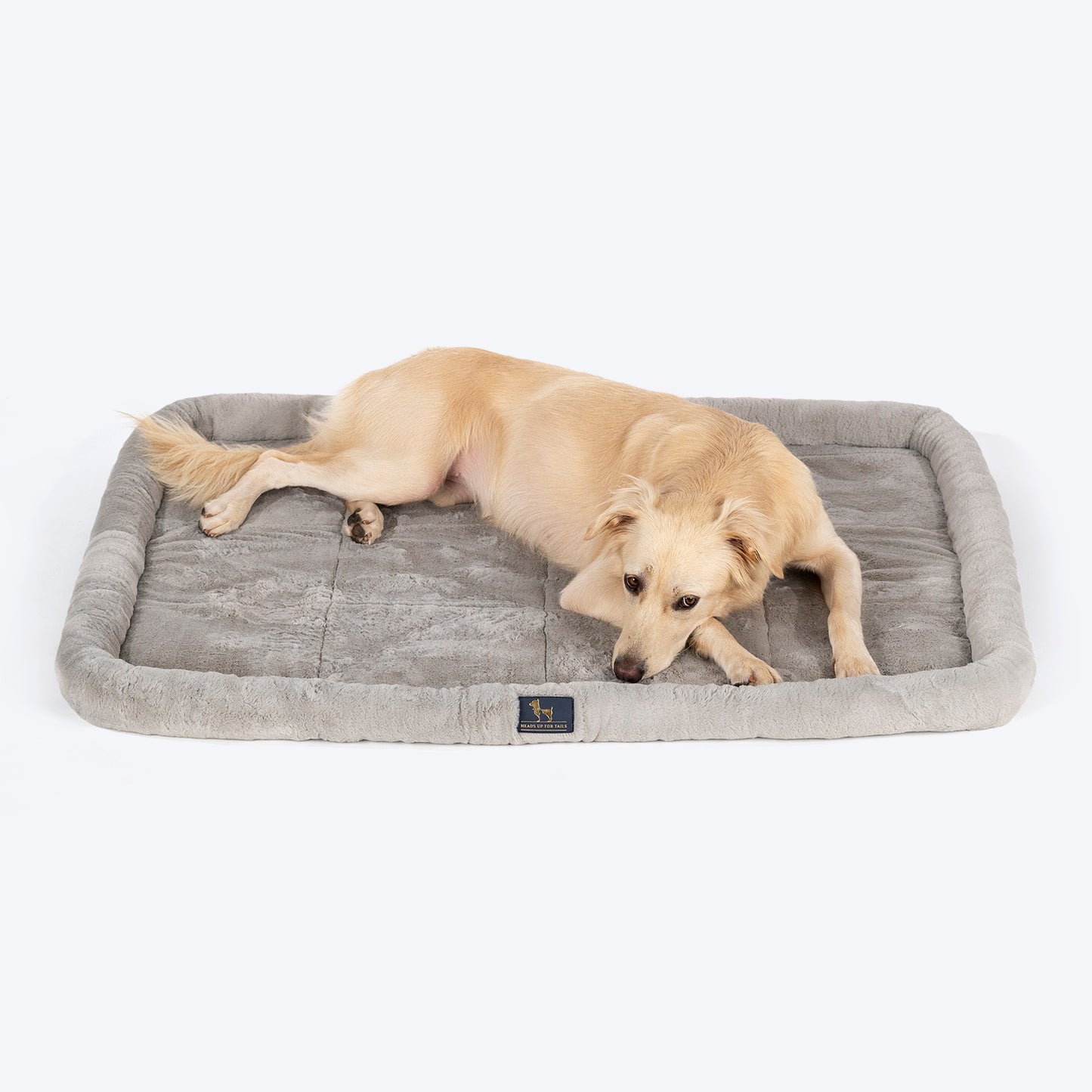 HUFT Fluffy Dreams Plush Mat For Dog & Cat - Grey - Heads Up For Tails