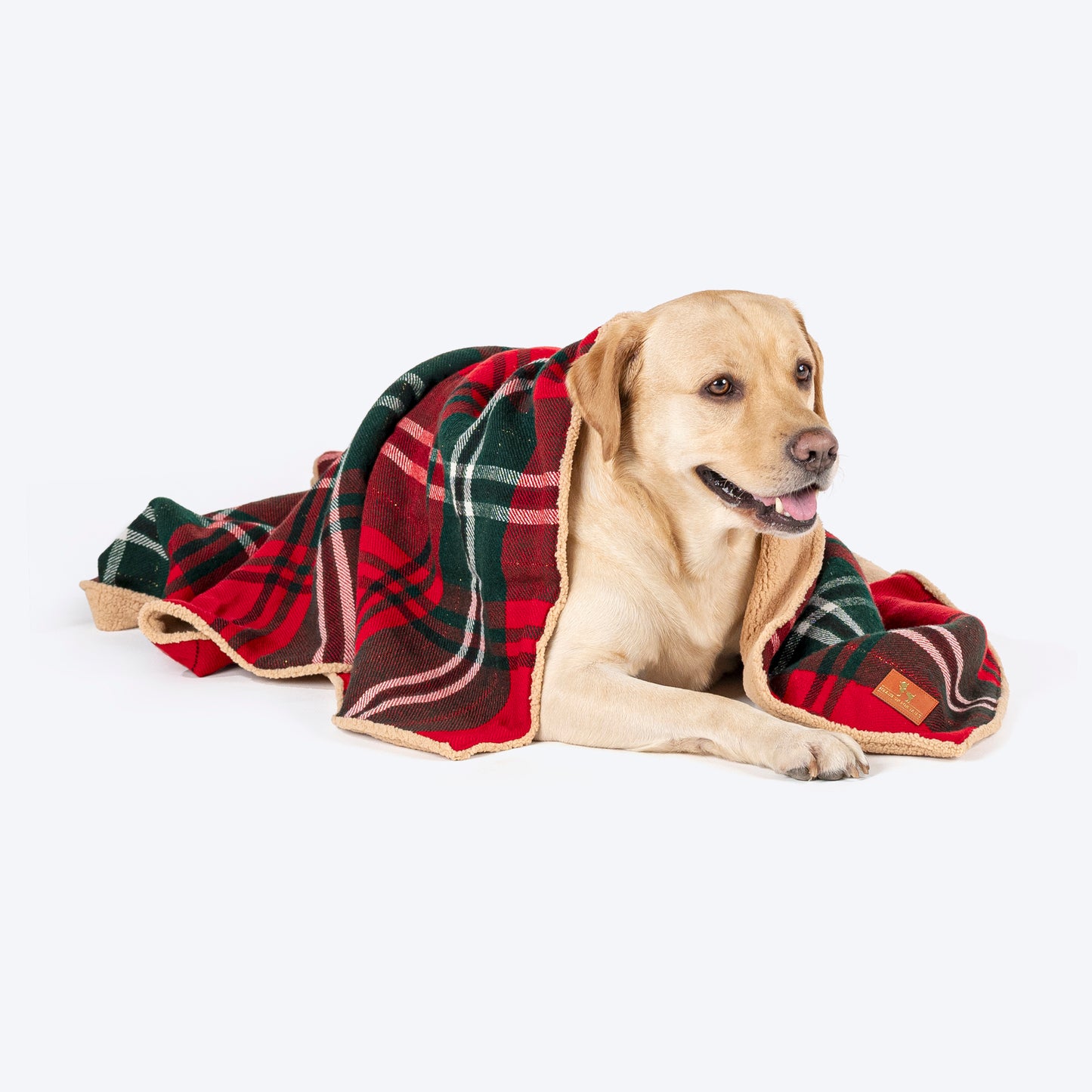 HUFT Holiday Plaid Blanket For Dog & Cat - Red_02
