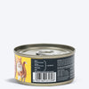Meowsi by HUFT Chicken Breast with Quail Egg pâté, 80 gm can, grain-free, with vitamins and minerals for cats.