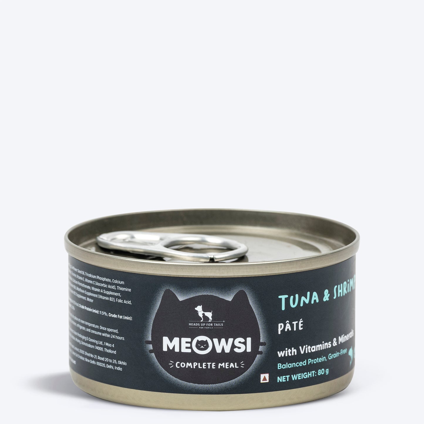 Meowsi by HUFT Tuna & Shrimp Pate Canned Cat Wet Food - 80 gm - Heads Up For Tails