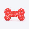 HUFT Personalised Berrylicious Bone Cushion For Dog - Red & Pink - Heads Up For Tails