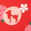 HUFT Personalised Berrylicious Bone Cushion For Dog - Red & Pink - Heads Up For Tails