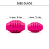 Dash Dog Rugby Roller Chew Toy For Dog - Pink - Heads Up For Tails