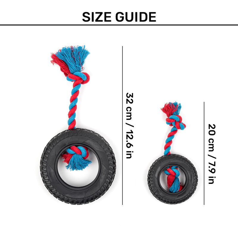 Dash Dog Tyre Ring Chew Toy For Dog - Multicolor - Heads Up For Tails