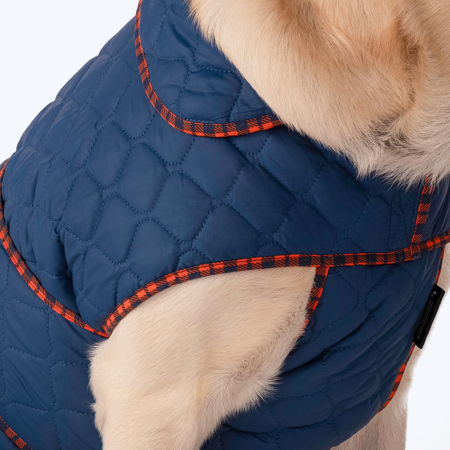 HUFT Grrberry Quilted Dog Jacket - Teal Blue - Heads Up For Tails