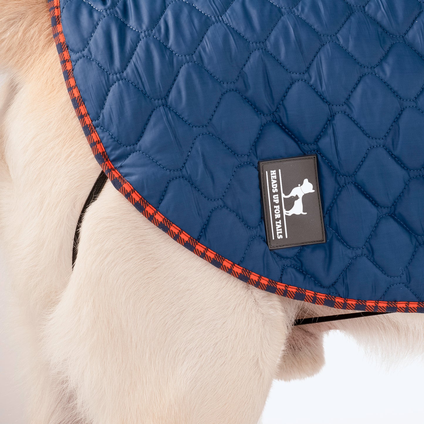 HUFT Grrberry Quilted Dog Jacket - Teal Blue - Heads Up For Tails