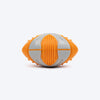 Dash Dog Sporty Chew Baseball For Dog - Orange & Grey - Heads Up For Tails