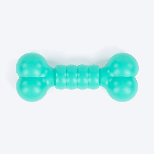 HUFT Happy Bone Chew Toy For Dog - Teal - Heads Up For Tails