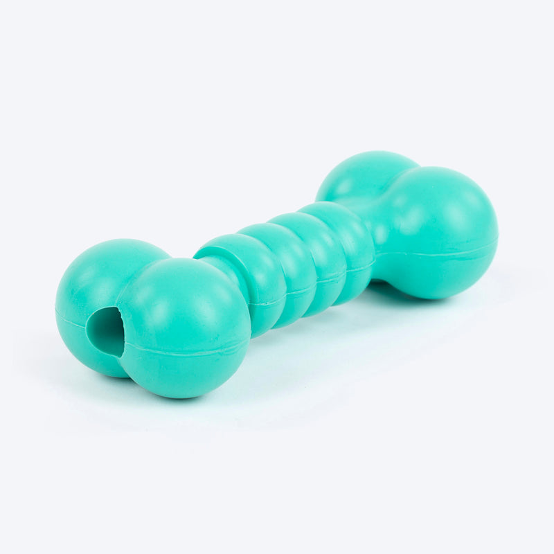 HUFT Happy Bone Chew Toy For Dog - Teal - Heads Up For Tails