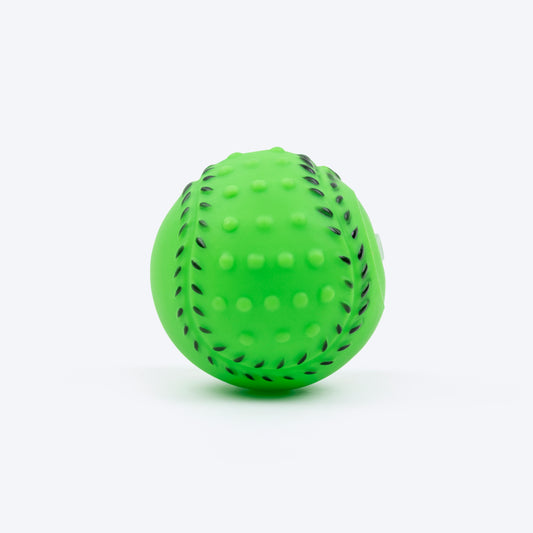 TLC Squeeshy Ball Chew Toy For Dog - Green - Heads Up For Tails