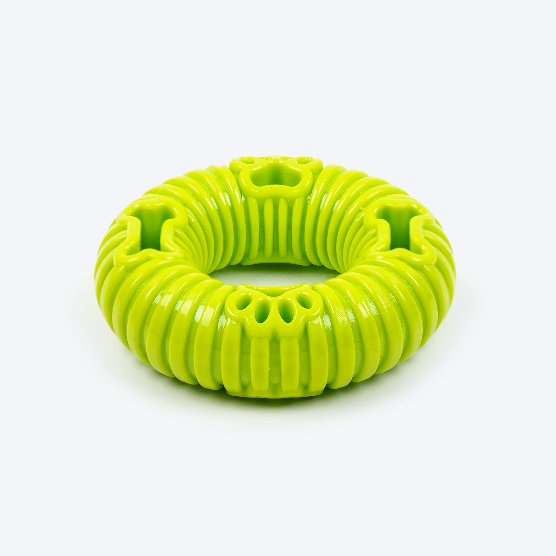 TLC Snack-O-Ring Chew Toy For Dog - Green - Heads Up For Tails