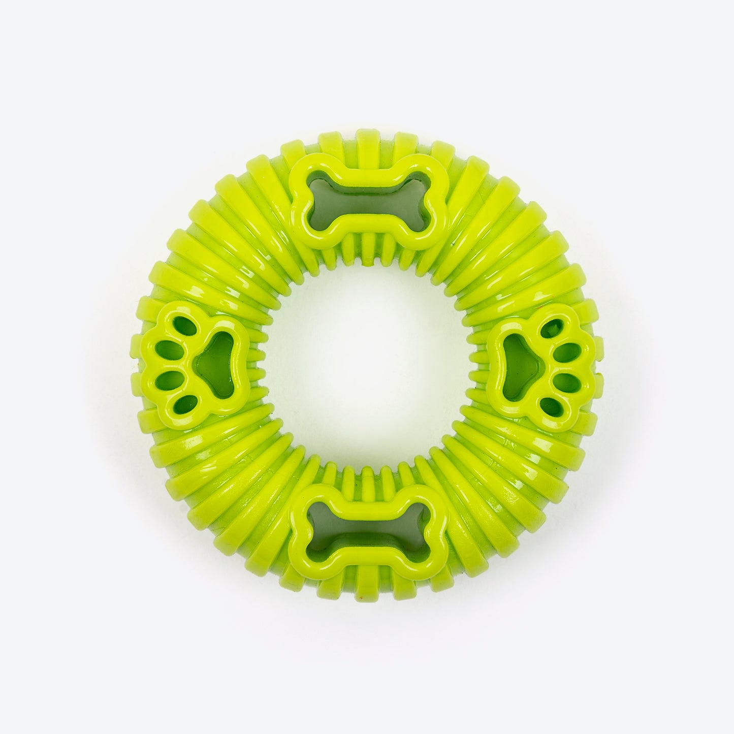 TLC Snack-O-Ring Chew Toy For Dog - Green - Heads Up For Tails