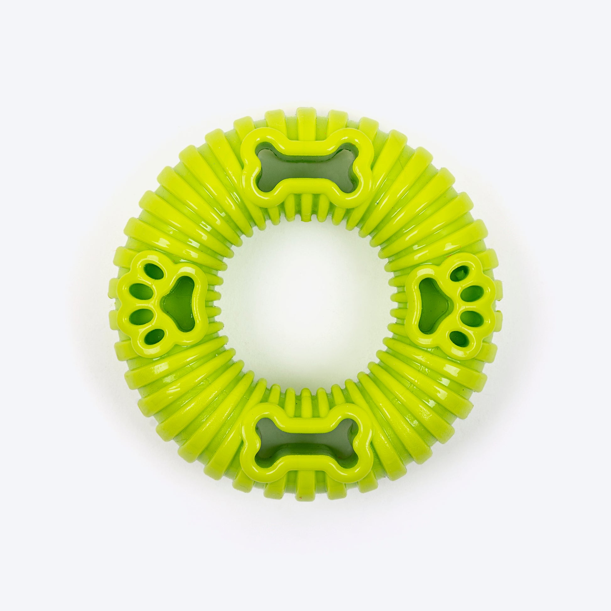 TLC Snack-O-Ring Chew Toy For Dog - Green - Heads Up For Tails