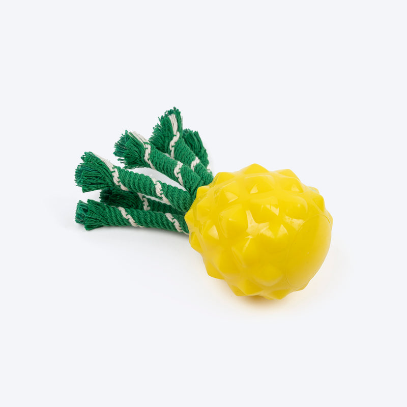 HUFT Squeakie Fruitie Chew Toy For Dog - Yellow - Heads Up For Tails