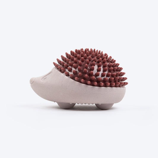 Dash Dog Hedgehog Squeaky Chew Toy For Dog - Brown - Heads Up For Tails