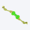 HUFT Tug-a-Bone Chew Toy For Dog - Neon Green - Heads Up For Tails