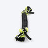 HUFT Rope-n-Roll Rope Toy For Dog - Black & Neon - Heads Up For Tails
