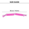 HUFT Taffy Twist Chew Toy For Dog - Pink - Heads Up For Tails