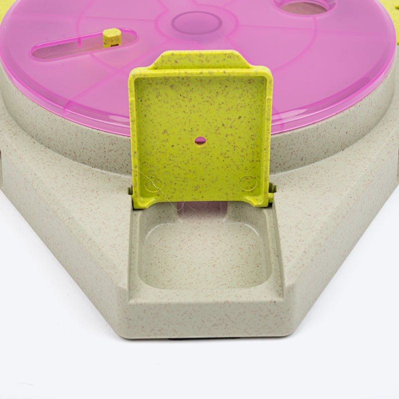 HUFT Triangle Toss Interactive Toy For Dog - Pink - Heads Up For Tails