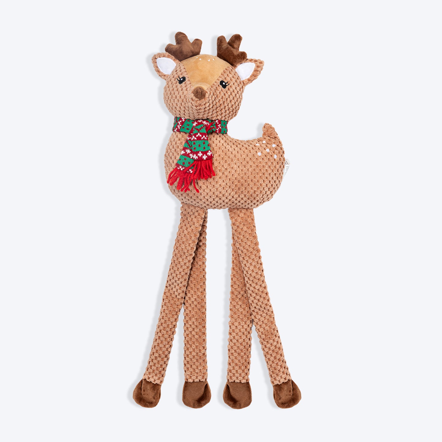 HUFT Ms. Fawn Long-Legs Plush Toy For Dog - Light Brown - Heads Up For Tails